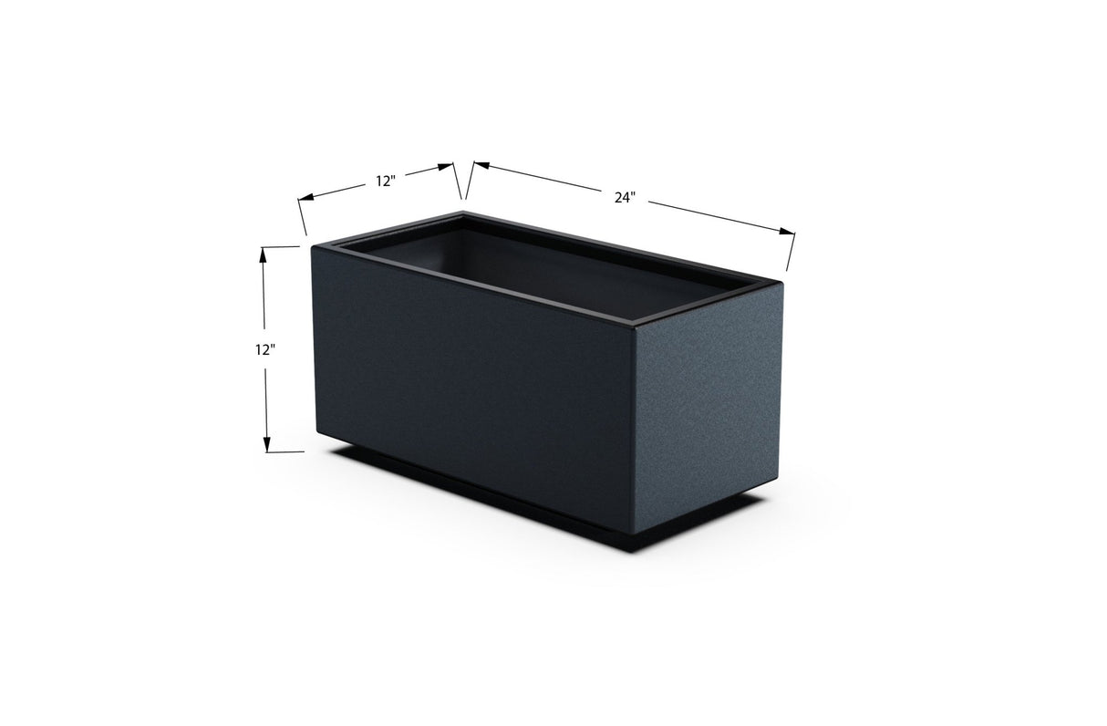 Aluminum Rectangular Outdoor or Indoor Planters - Plantercraft