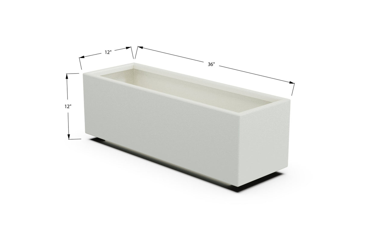 Aluminum Rectangular Outdoor or Indoor Planters - Plantercraft