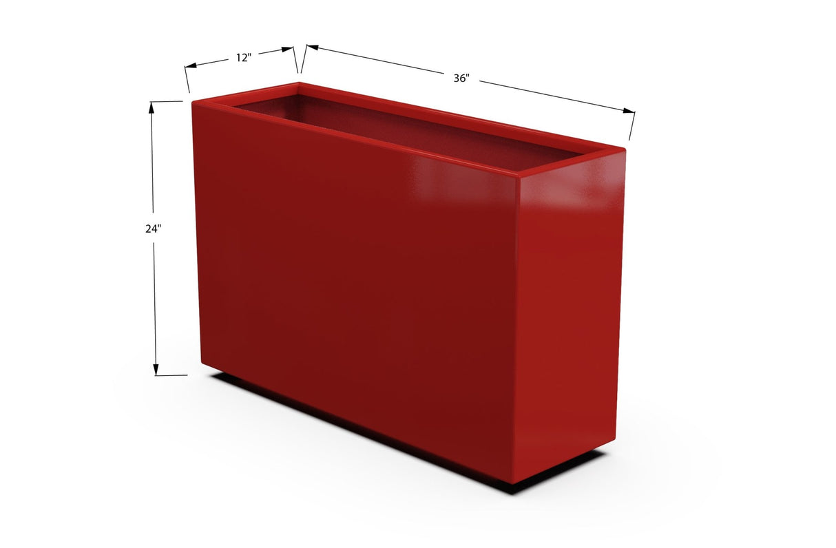 High Aluminum Rectangular Planter - Plantercraft