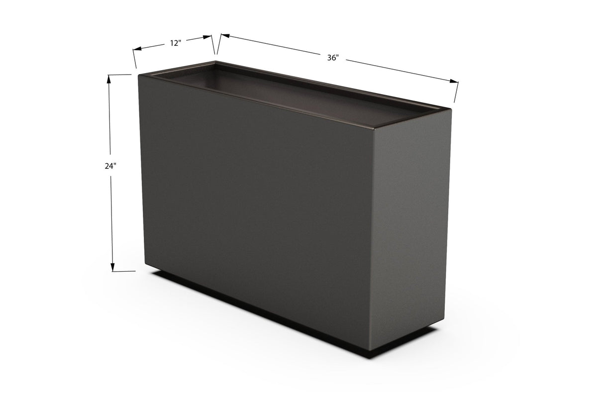 High Aluminum Rectangular Planter - Plantercraft