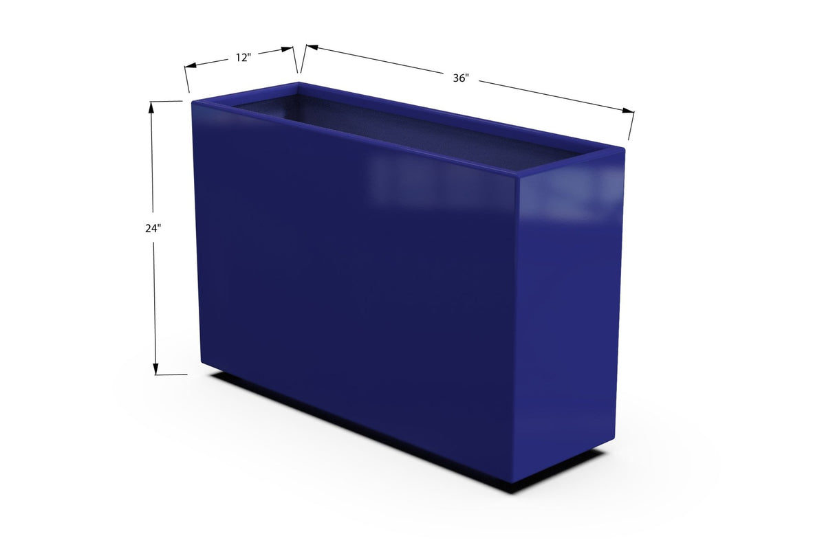 High Aluminum Rectangular Planter - Plantercraft