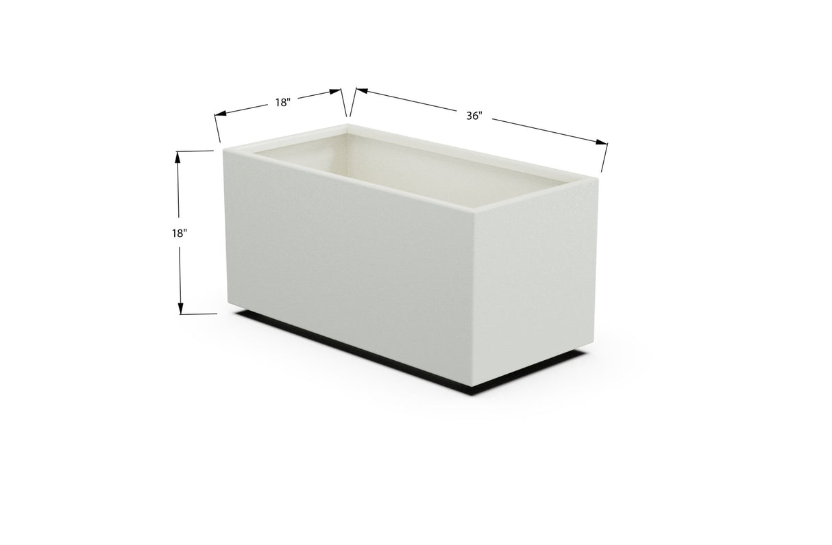 Aluminum Rectangular Outdoor or Indoor Planters - Plantercraft