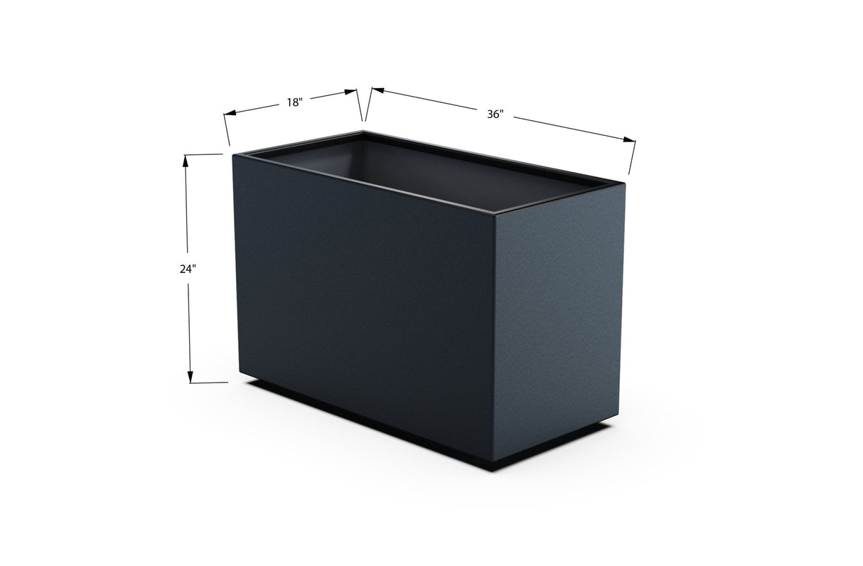 High Aluminum Rectangular Planter - Plantercraft