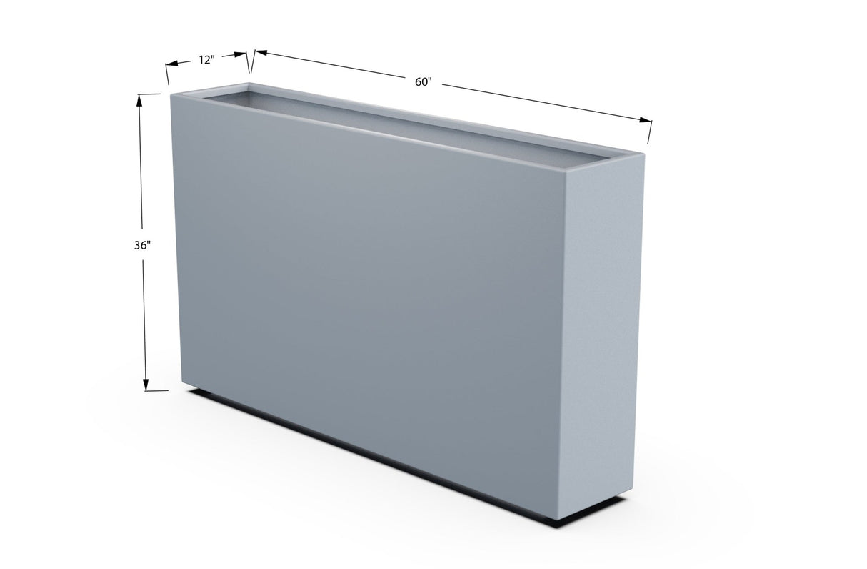 Aluminum Rectangular Outdoor or Indoor Planters - Plantercraft