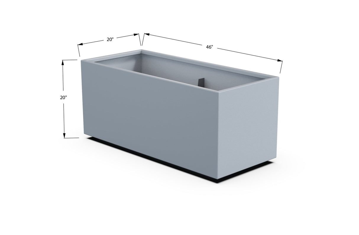 High Aluminum Rectangular Planter - Plantercraft