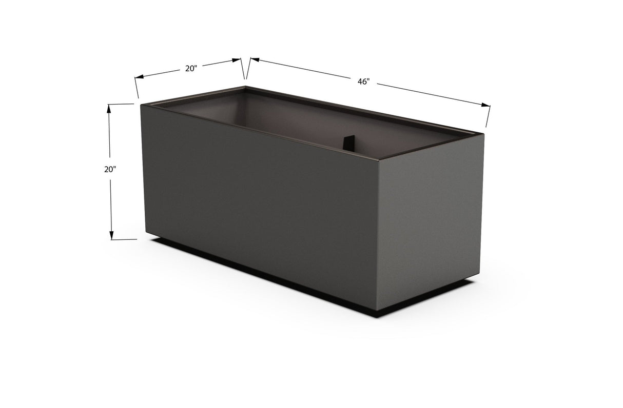 High Aluminum Rectangular Planter - Plantercraft
