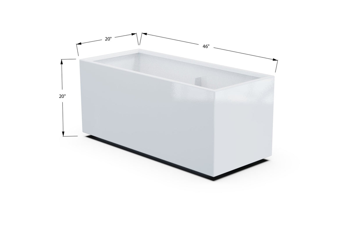High Aluminum Rectangular Planter - Plantercraft