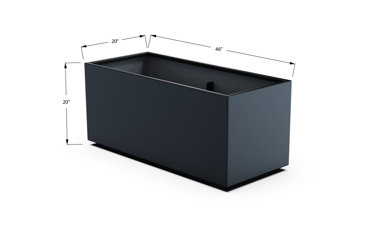 High Aluminum Rectangular Planter - Plantercraft