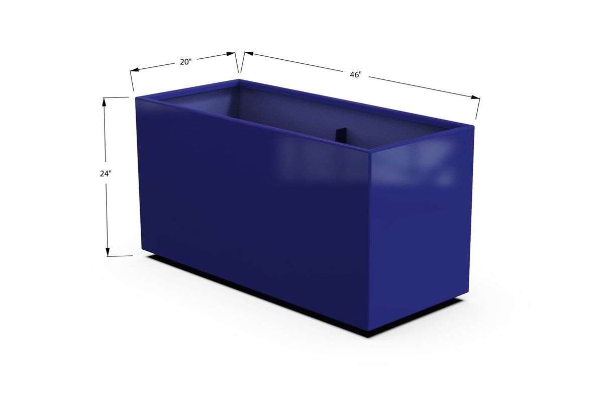 High Aluminum Rectangular Planter - Plantercraft