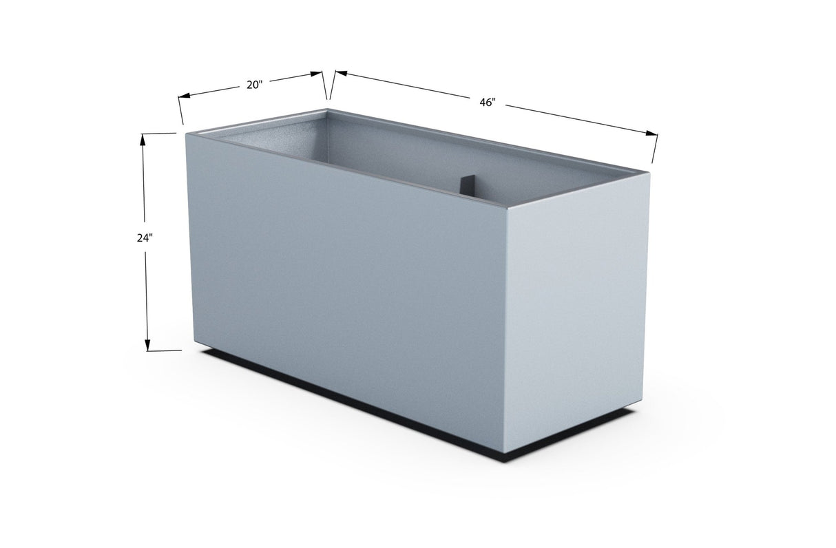 High Aluminum Rectangular Planter - Plantercraft
