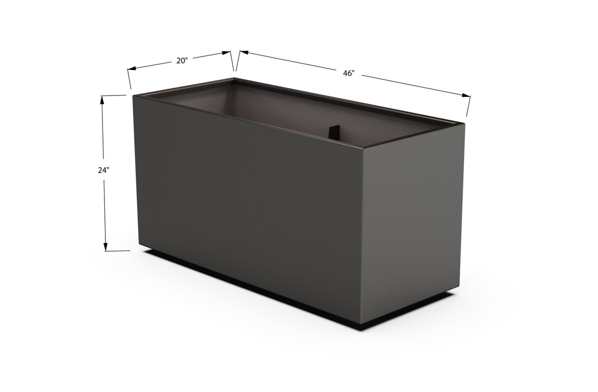 High Aluminum Rectangular Planter - Plantercraft