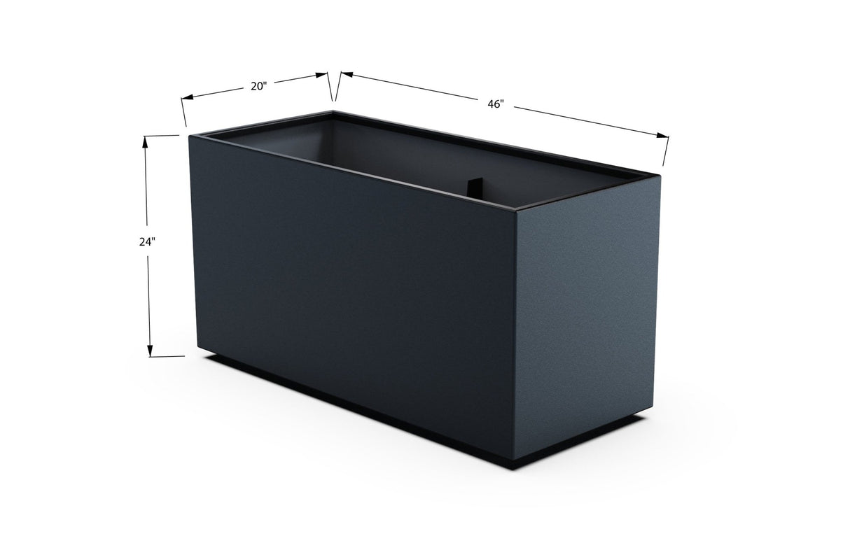 High Aluminum Rectangular Planter - Plantercraft