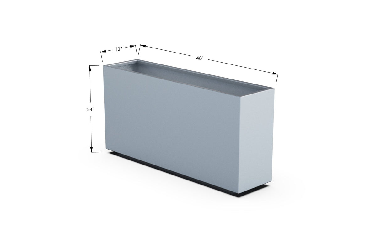 High Aluminum Rectangular Planter - Plantercraft