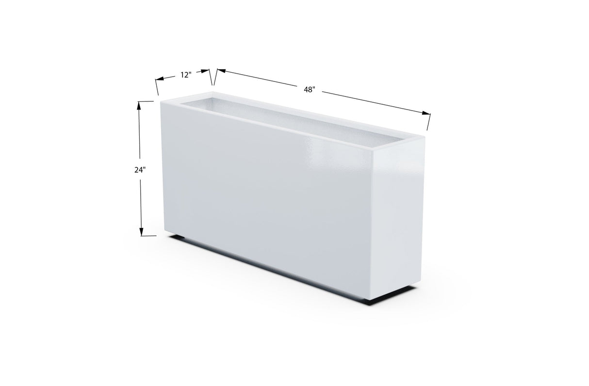 High Aluminum Rectangular Planter - Plantercraft