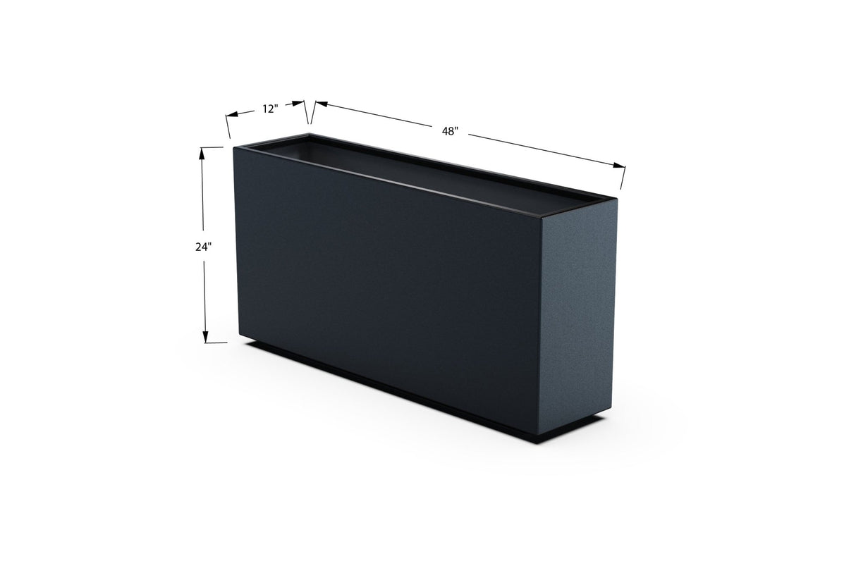 High Aluminum Rectangular Planter - Plantercraft