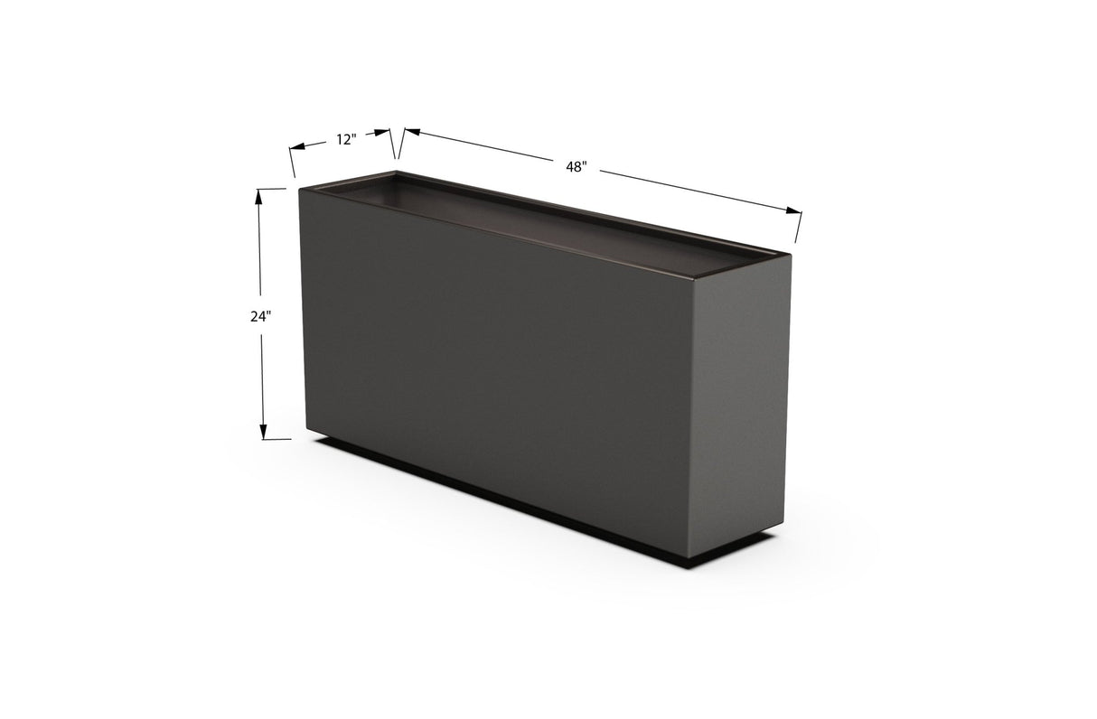High Aluminum Rectangular Planter - Plantercraft