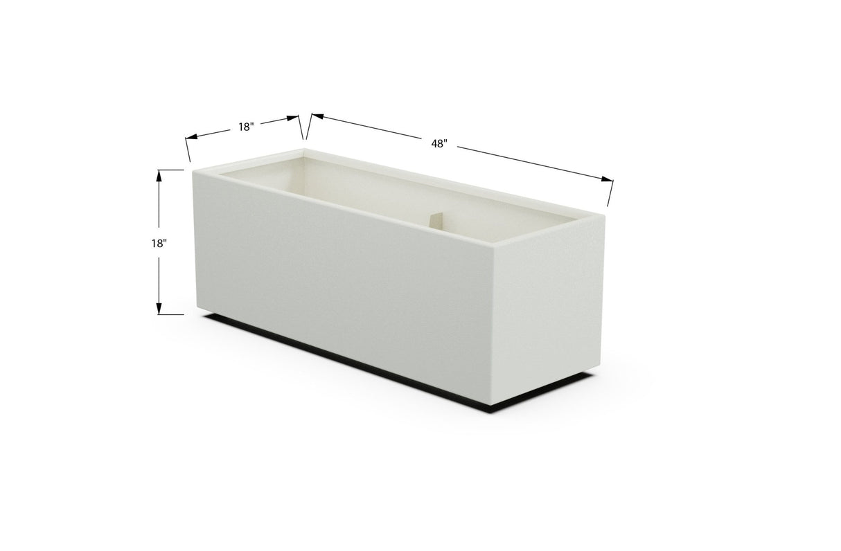 Aluminum Rectangular Outdoor or Indoor Planters - Plantercraft