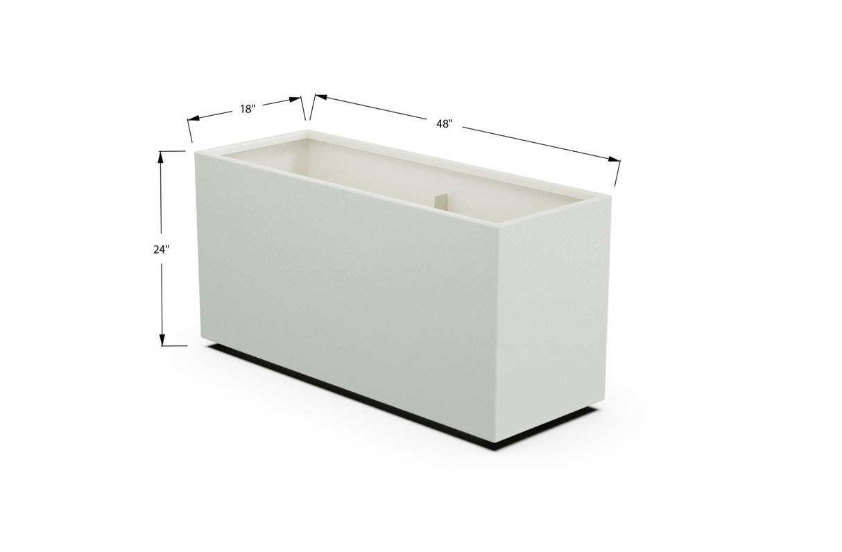 High Aluminum Rectangular Planter - Plantercraft