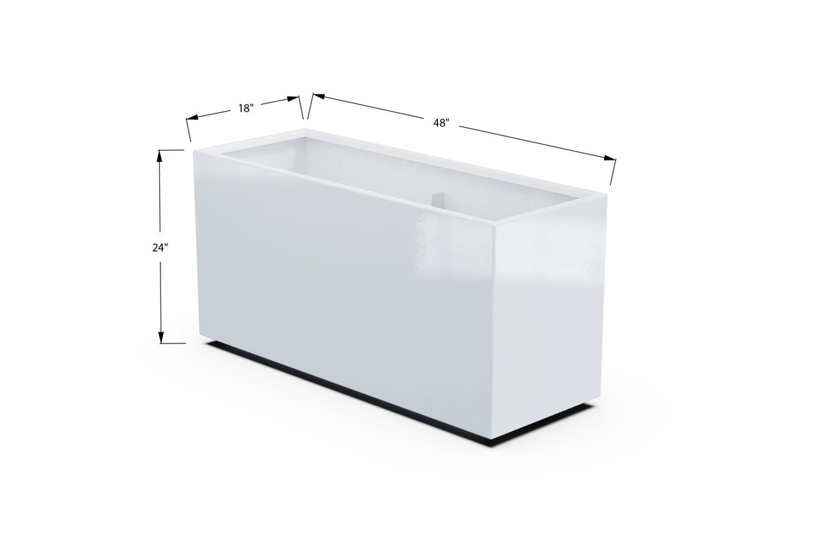 High Aluminum Rectangular Planter - Plantercraft