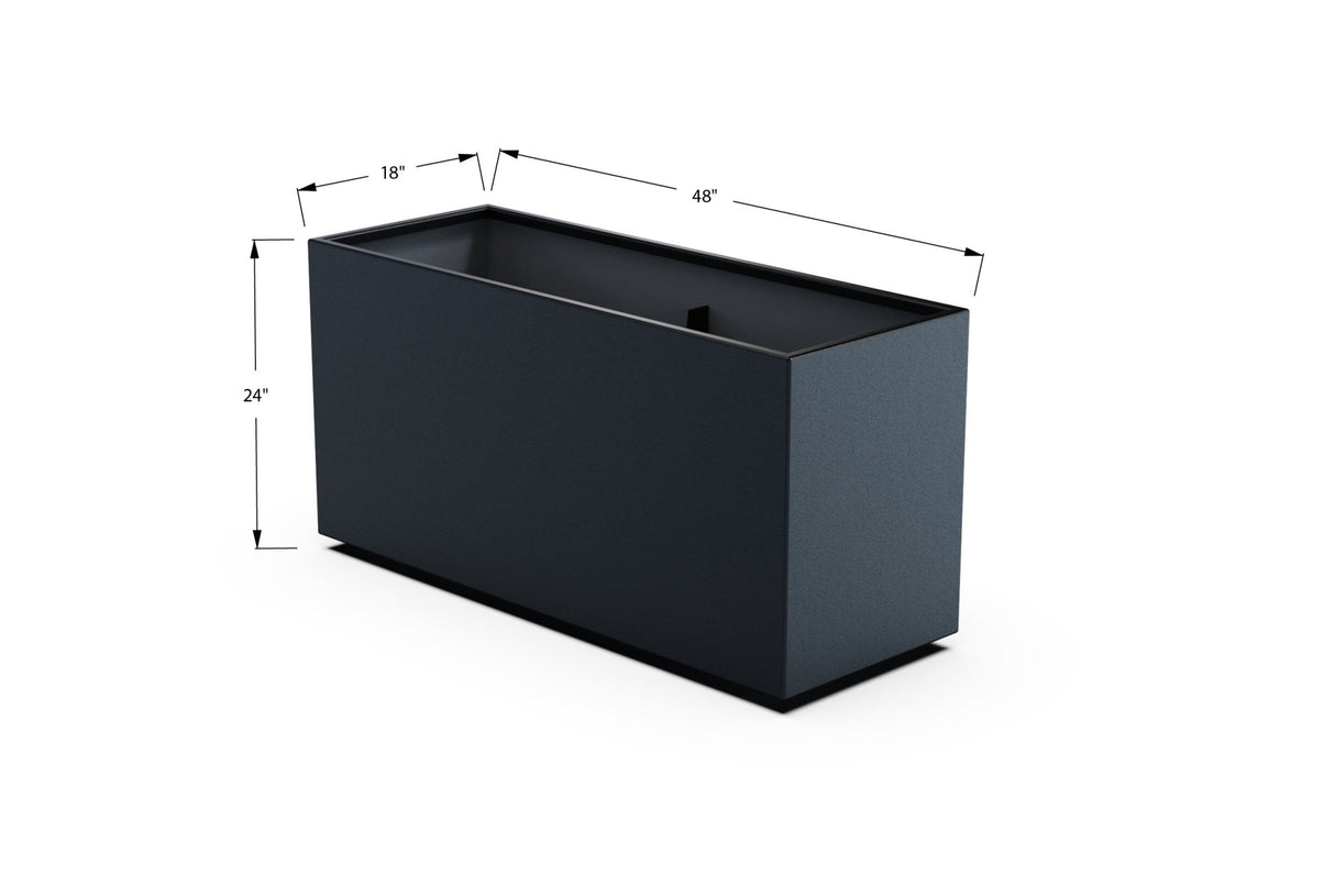 High Aluminum Rectangular Planter - Plantercraft