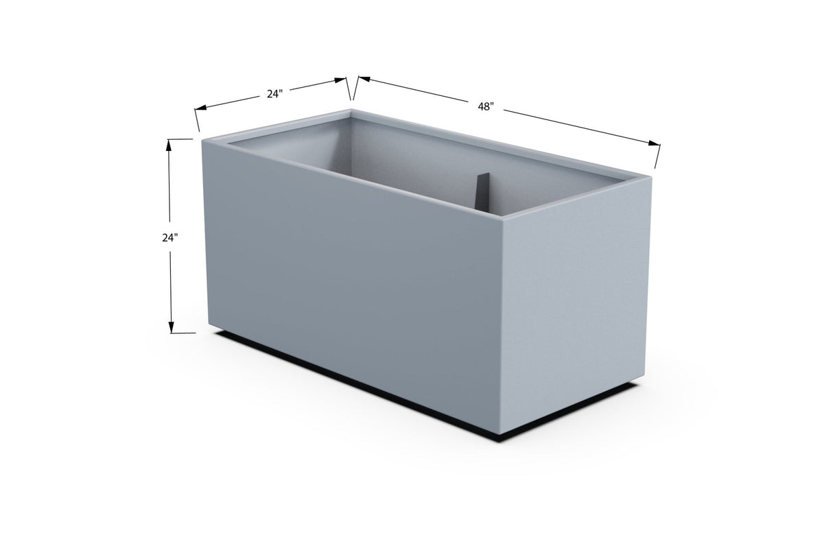 High Aluminum Rectangular Planter - Plantercraft
