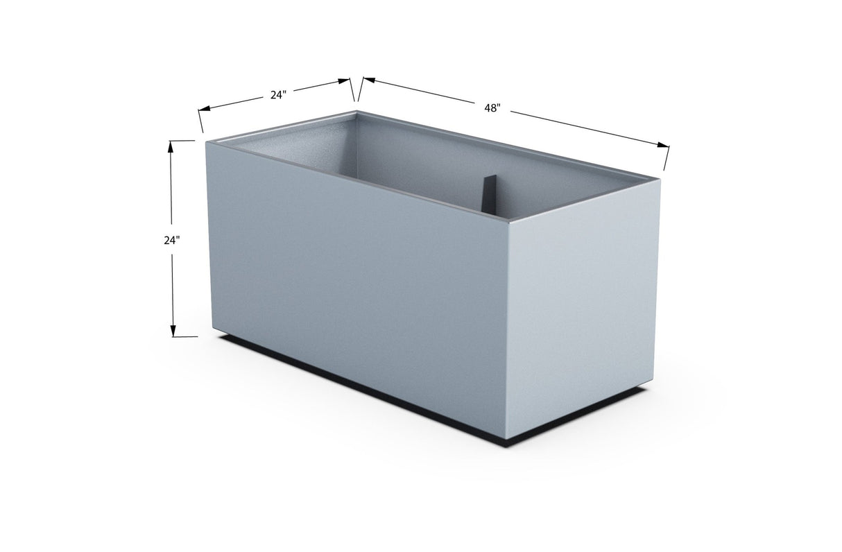 High Aluminum Rectangular Planter - Plantercraft