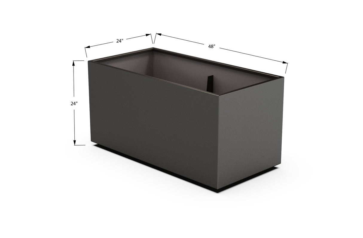 High Aluminum Rectangular Planter - Plantercraft