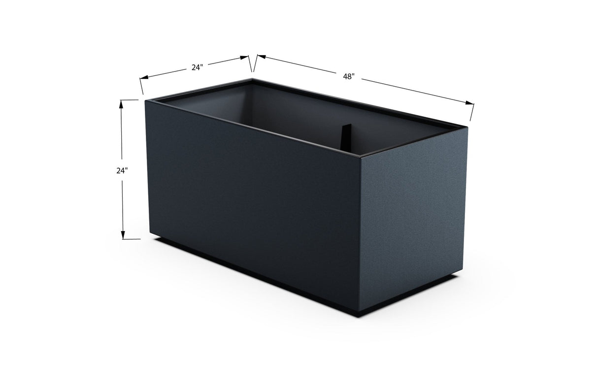 High Aluminum Rectangular Planter - Plantercraft