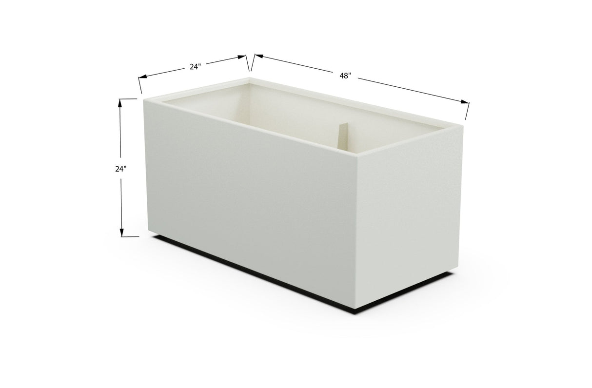 High Aluminum Rectangular Planter - Plantercraft