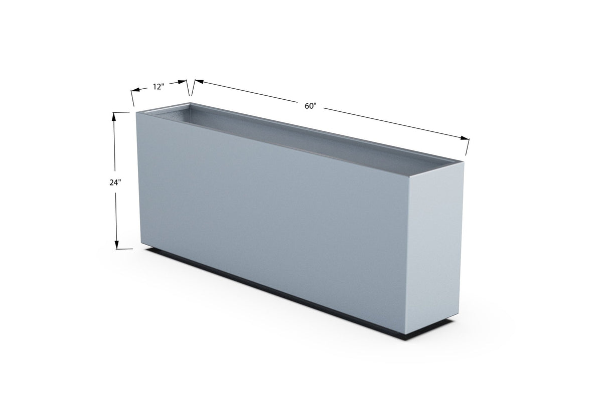 High Aluminum Rectangular Planter - Plantercraft