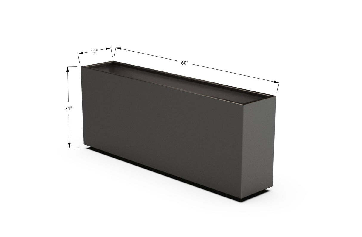 High Aluminum Rectangular Planter - Plantercraft