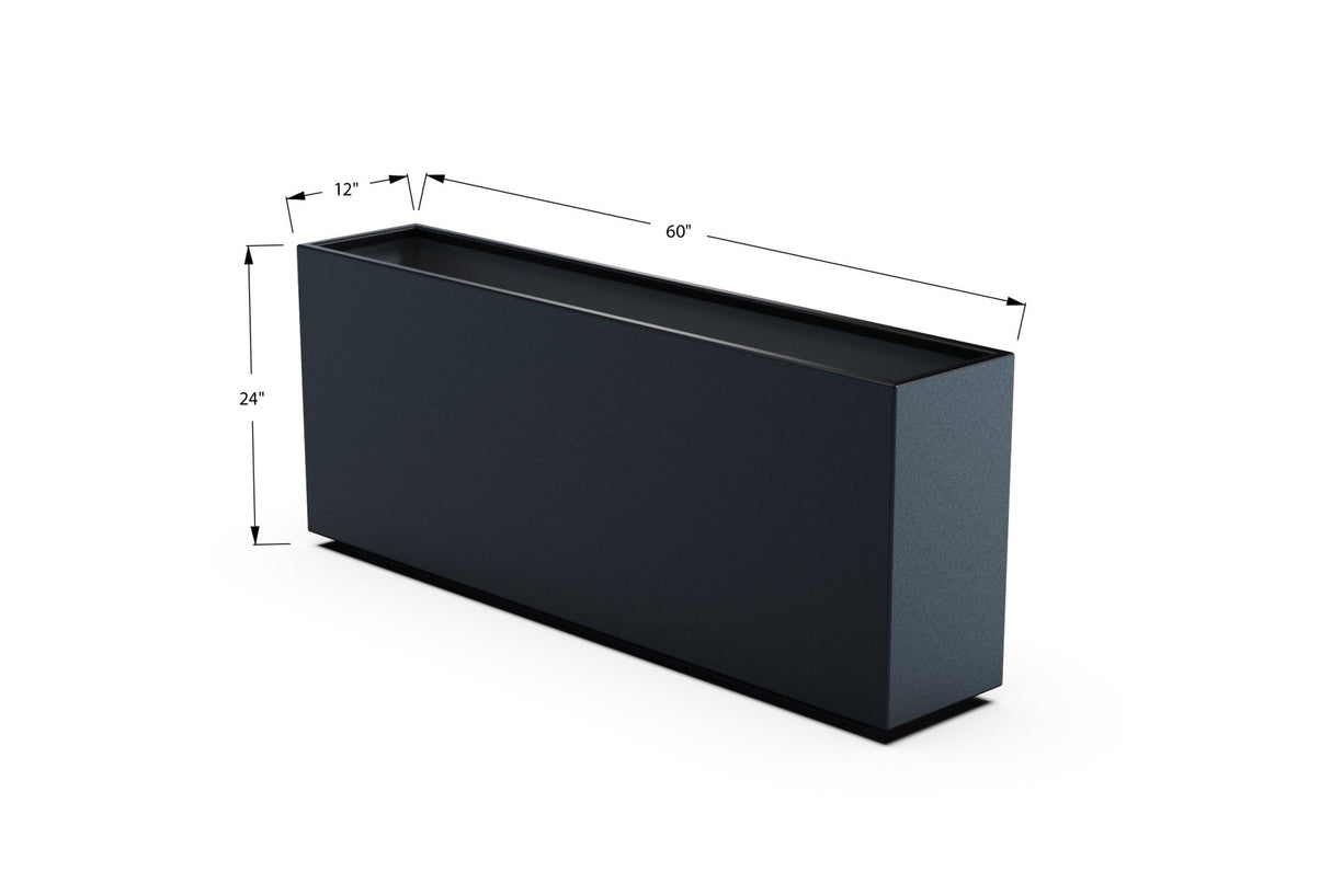 High Aluminum Rectangular Planter - Plantercraft