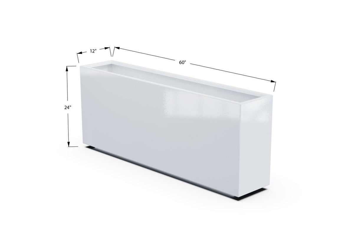 High Aluminum Rectangular Planter - Plantercraft