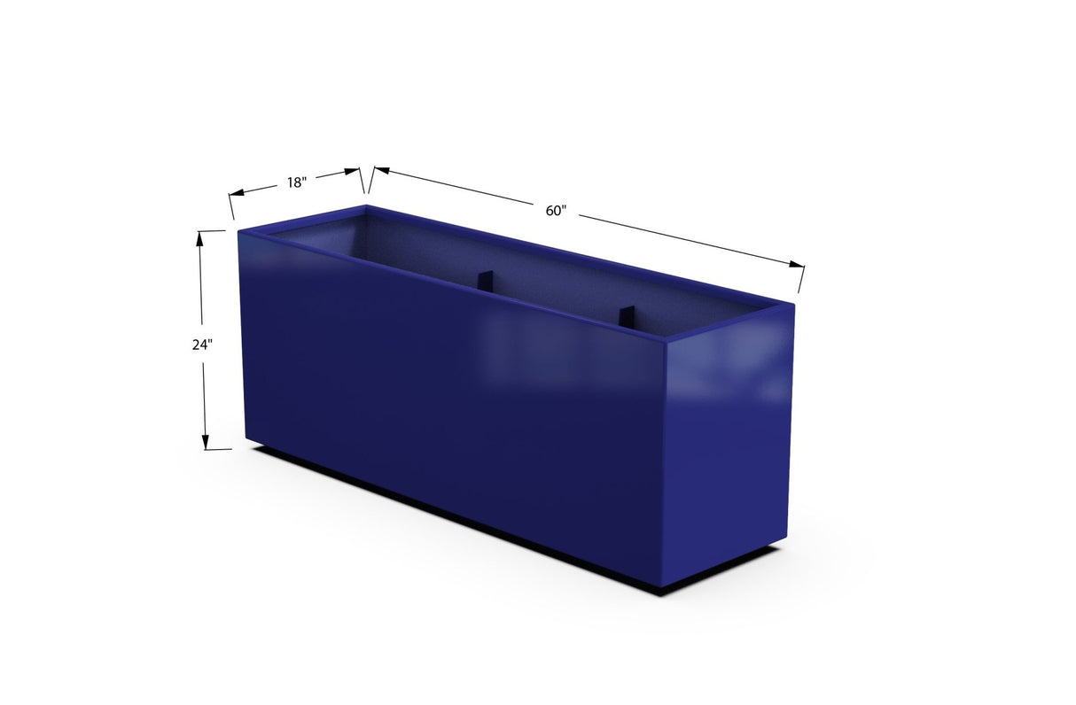 High Aluminum Rectangular Planter - Plantercraft