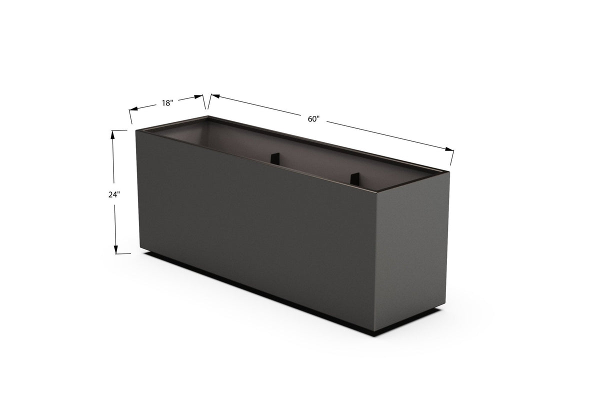 High Aluminum Rectangular Planter - Plantercraft