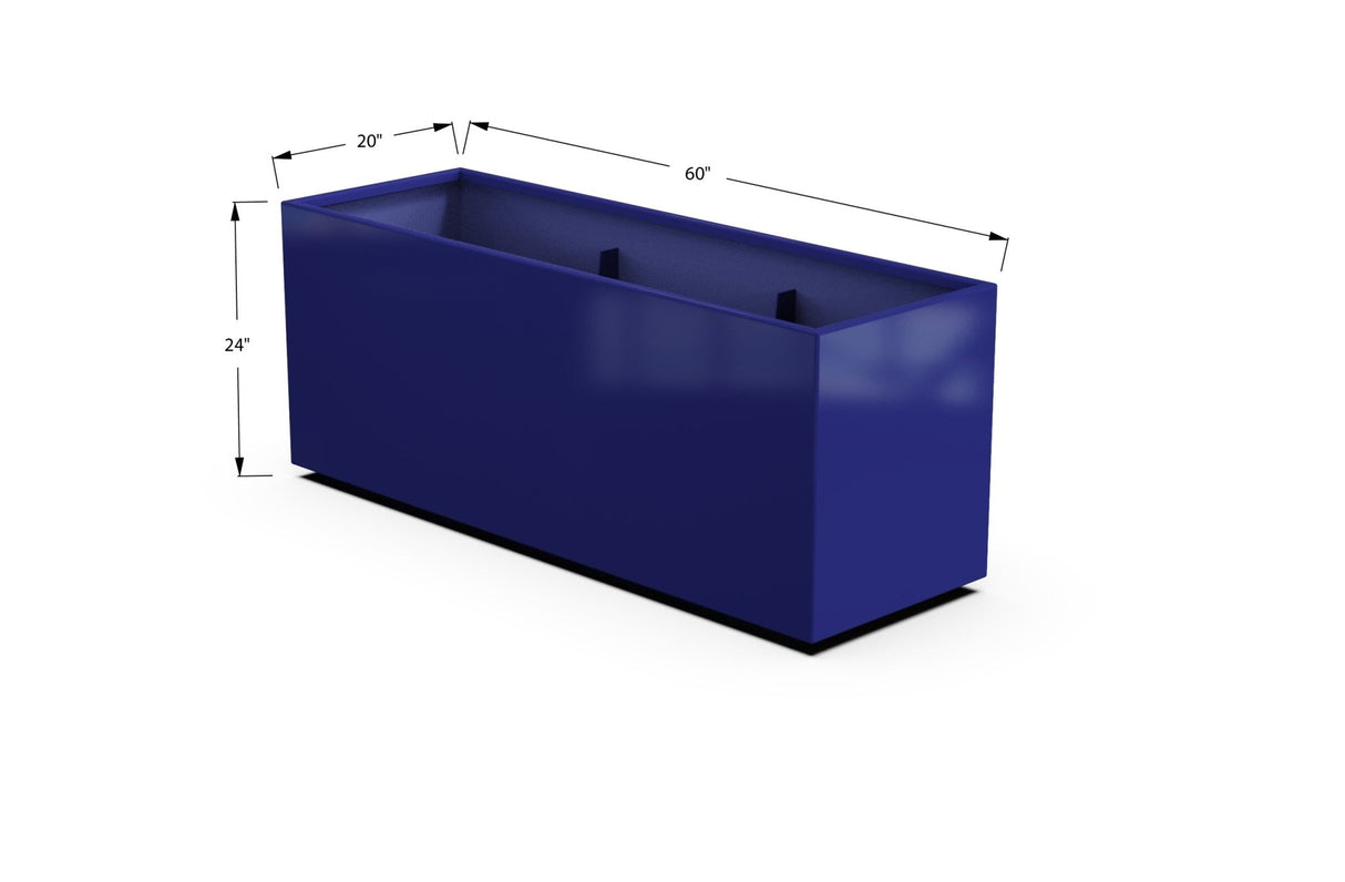 High Aluminum Rectangular Planter - Plantercraft