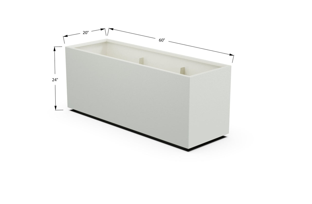 High Aluminum Rectangular Planter - Plantercraft
