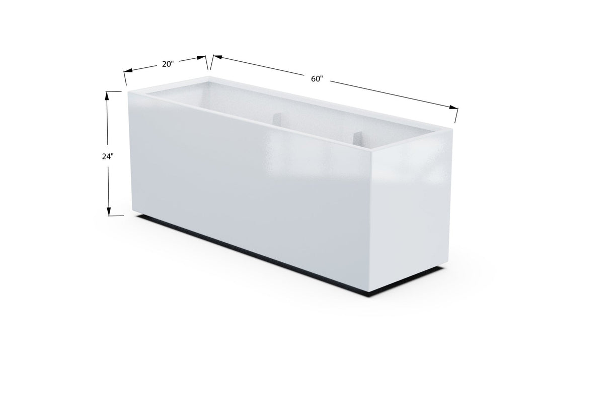 High Aluminum Rectangular Planter - Plantercraft