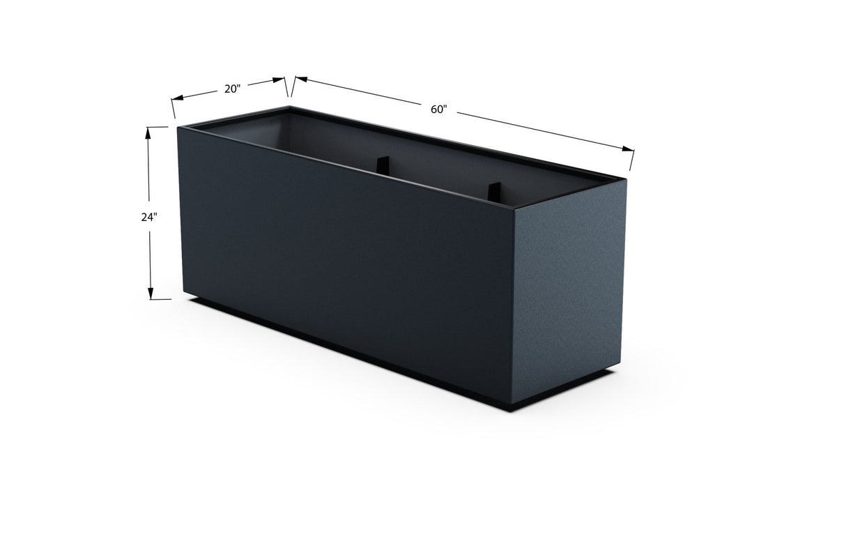 High Aluminum Rectangular Planter - Plantercraft