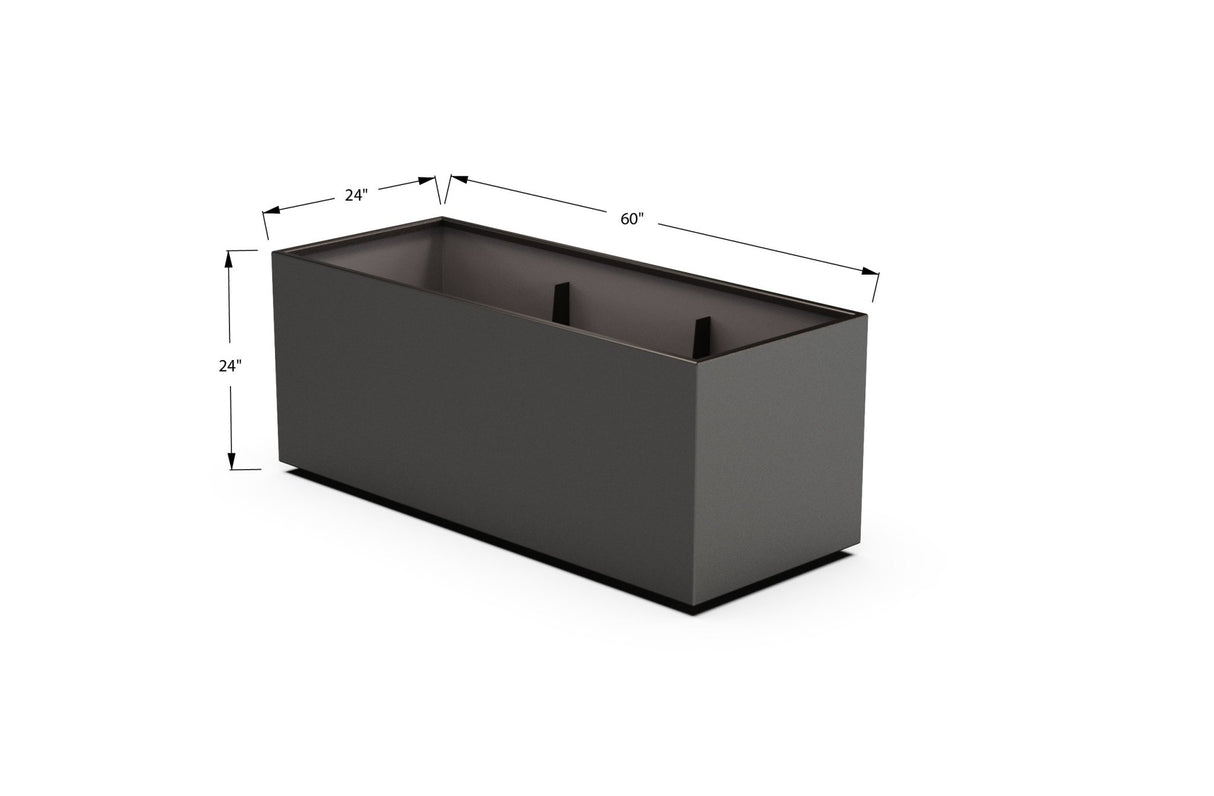 High Aluminum Rectangular Planter - Plantercraft