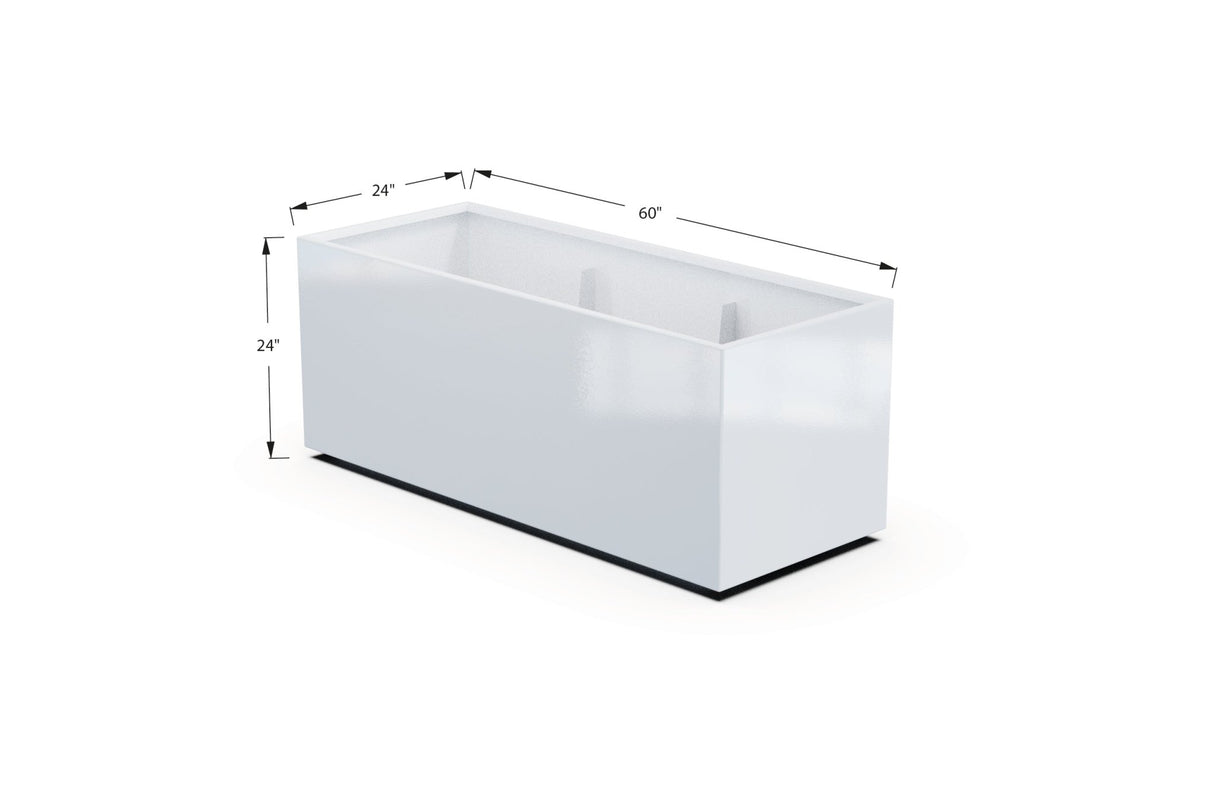 High Aluminum Rectangular Planter - Plantercraft