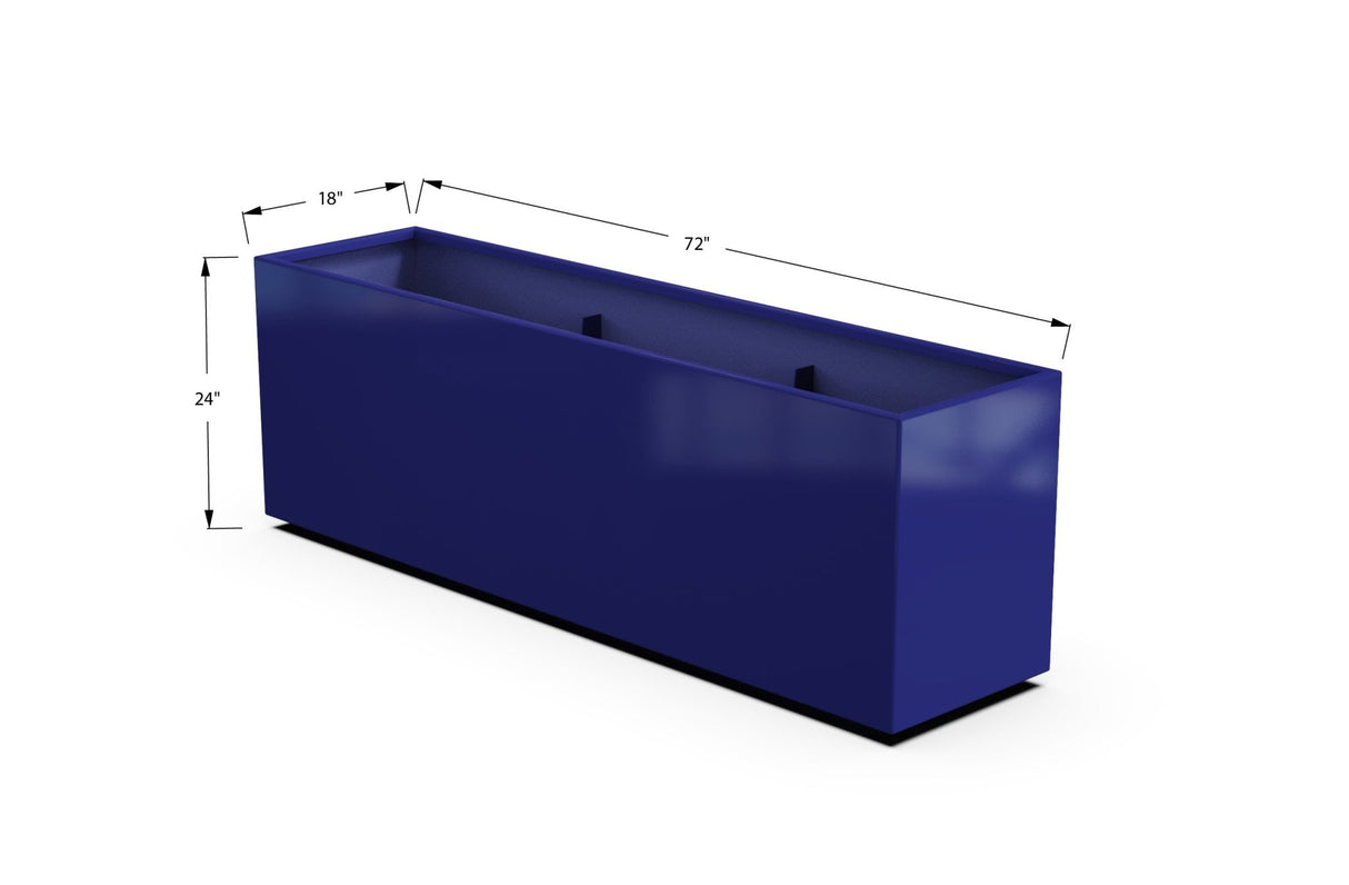 High Aluminum Rectangular Planter - Plantercraft