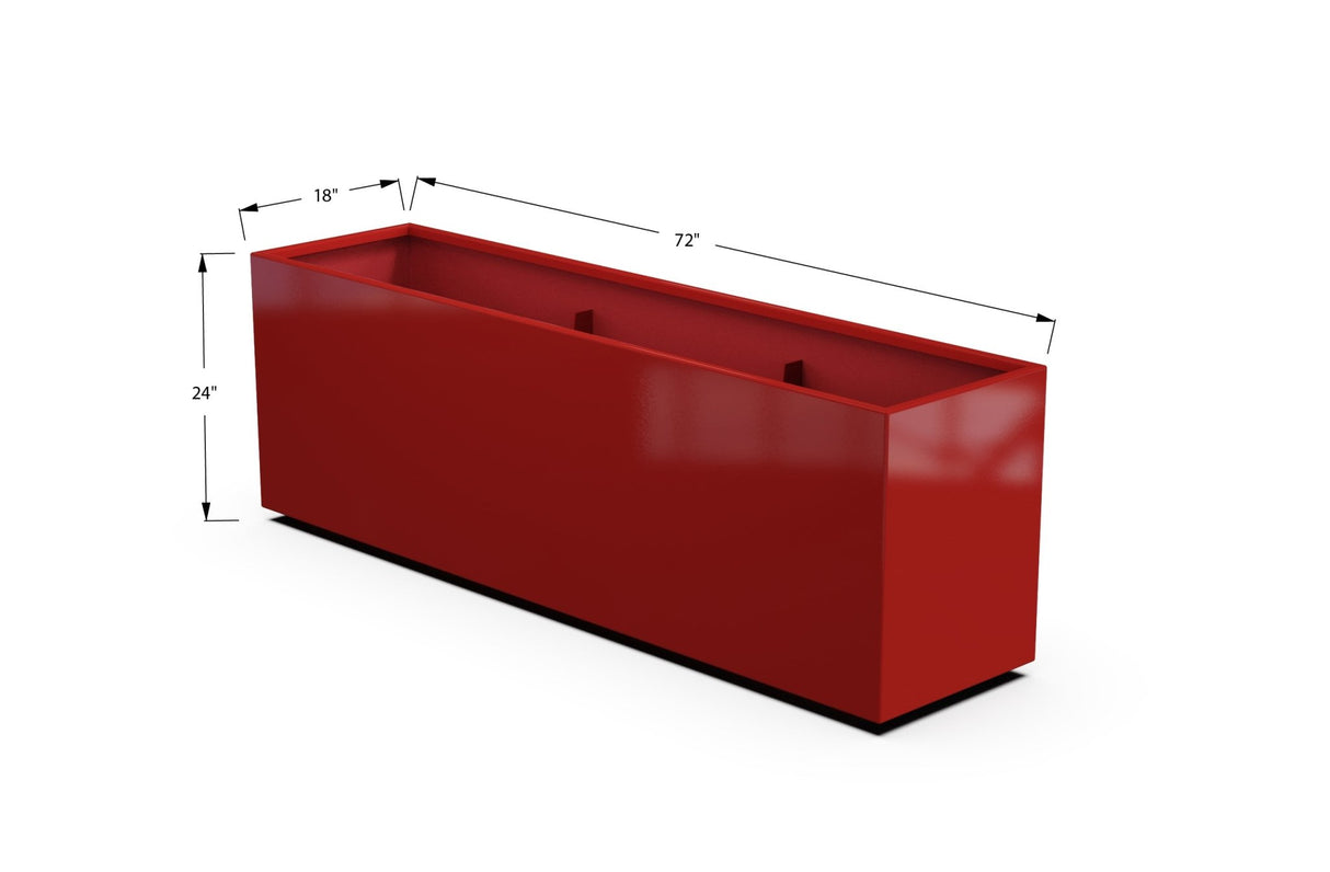 High Aluminum Rectangular Planter - Plantercraft