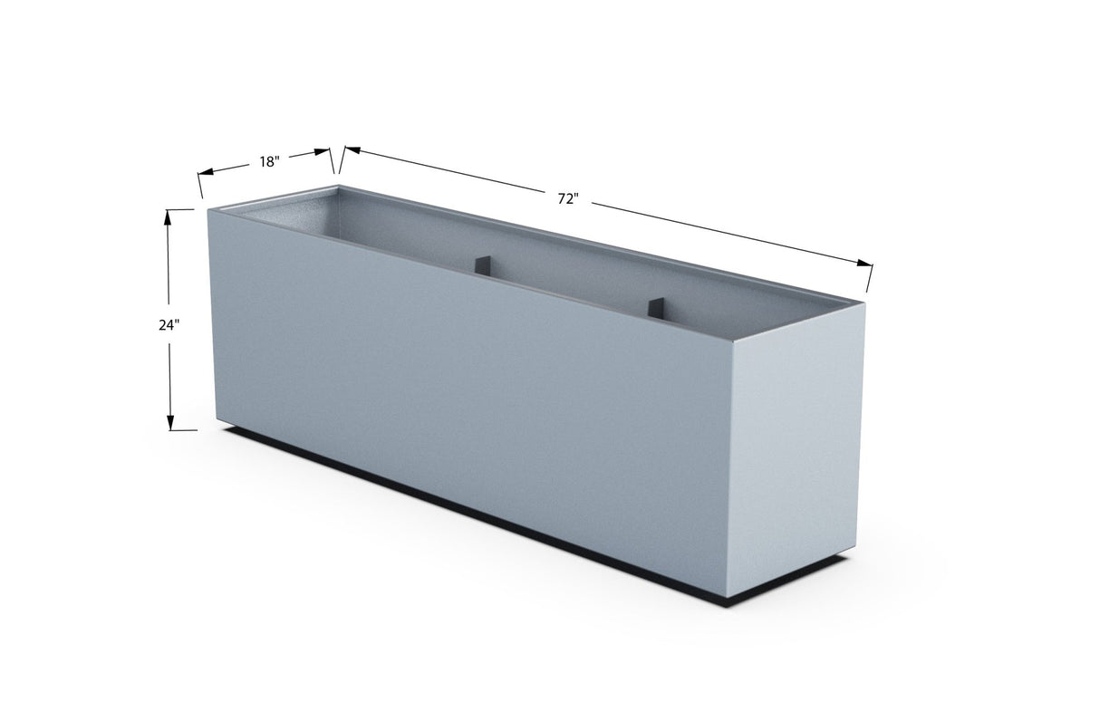 High Aluminum Rectangular Planter - Plantercraft