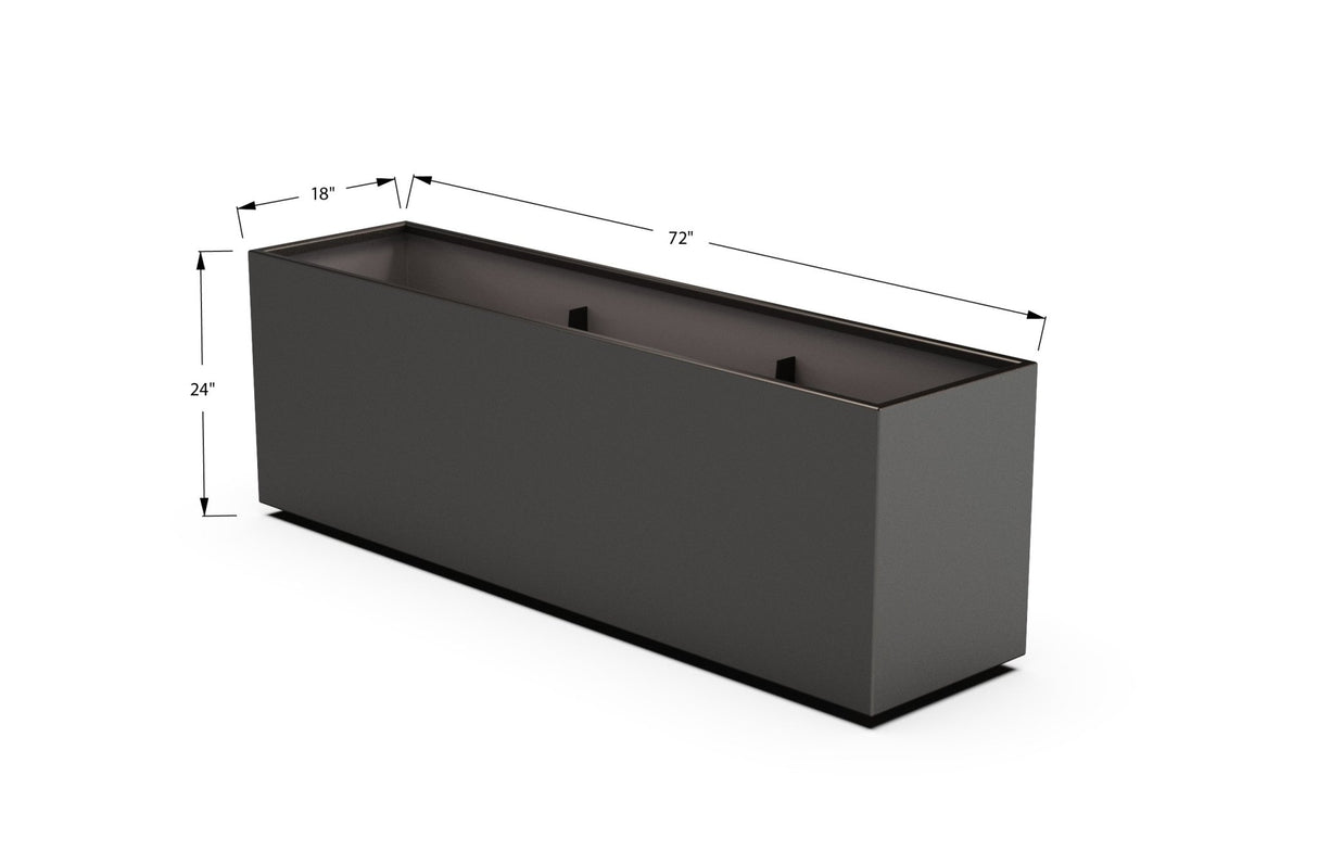 High Aluminum Rectangular Planter - Plantercraft