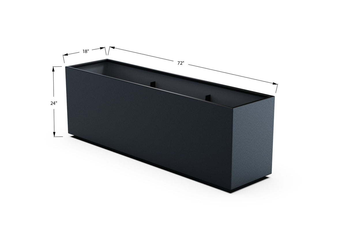 High Aluminum Rectangular Planter - Plantercraft