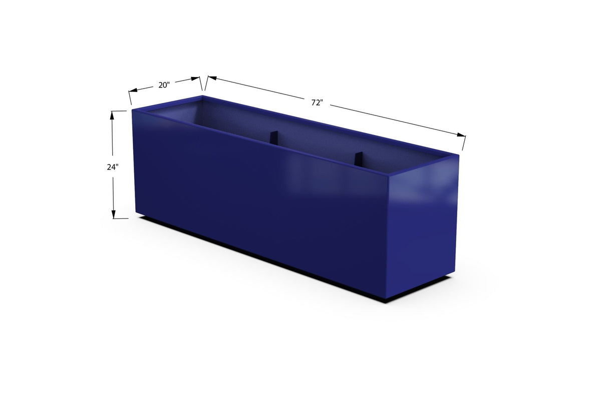 High Aluminum Rectangular Planter - Plantercraft