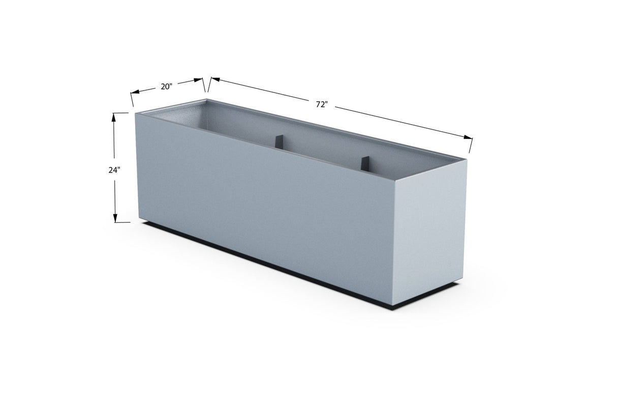 High Aluminum Rectangular Planter - Plantercraft