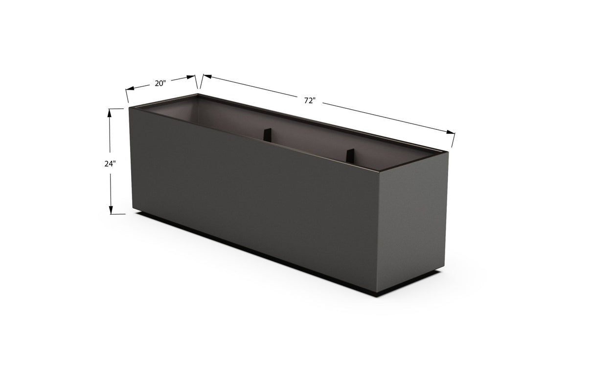 High Aluminum Rectangular Planter - Plantercraft