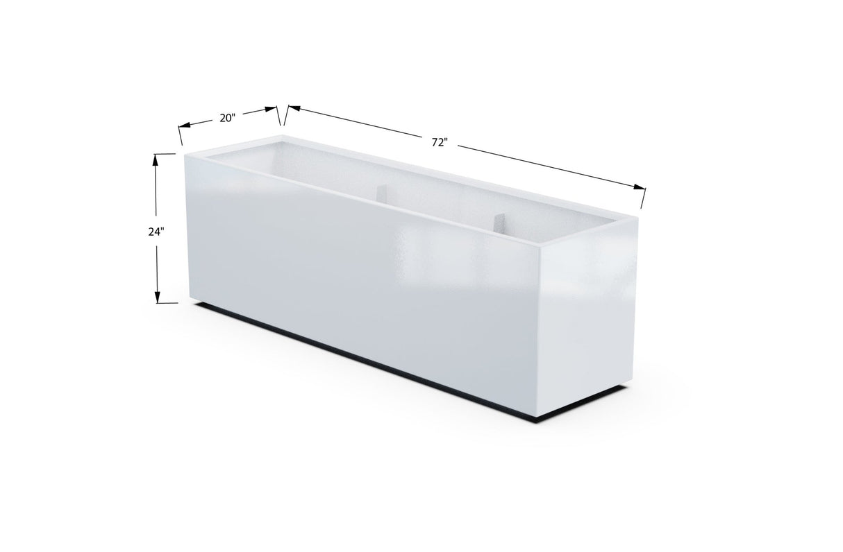 High Aluminum Rectangular Planter - Plantercraft